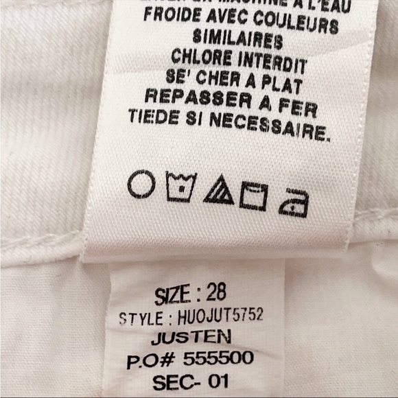 Joe's Skinny Booty Fit Jeans in Justen White 28 - Picture 11 of 16